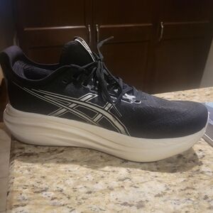 ASICS Men's Black and White Running Shoes